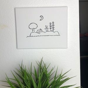 🔥Canvas campfire picture